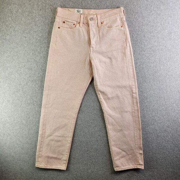 Levi's Denim - Levis Jeans Womens 27 Pink Wedgie Straight Acid Wash Button Fly Premium Denim